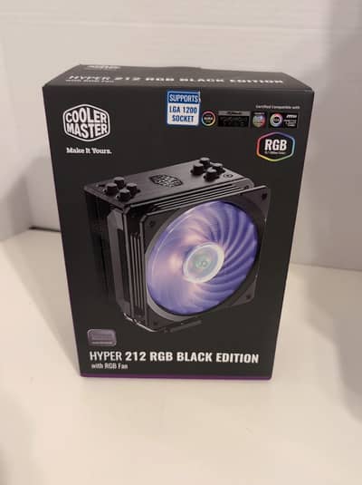 Cooler Master Hyper 212 Black Edition RGB CPU Air Cooler