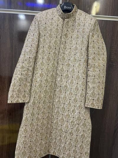 Good condition sharwani full hand made work