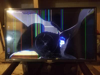 32 inch orient lcd sale lcd damage other all okay sound 13k