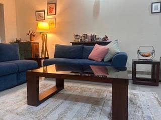 Sheeshum wood coffee table + 2 side tables