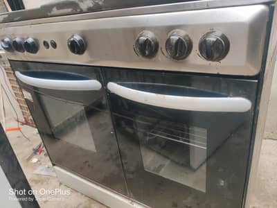 Burner Gas Stove with Double Oven
