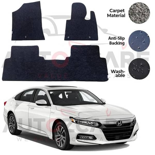 Honda Accord Genuine Fitting Carpet Floor Mat 3PCS - Model 2018-2022