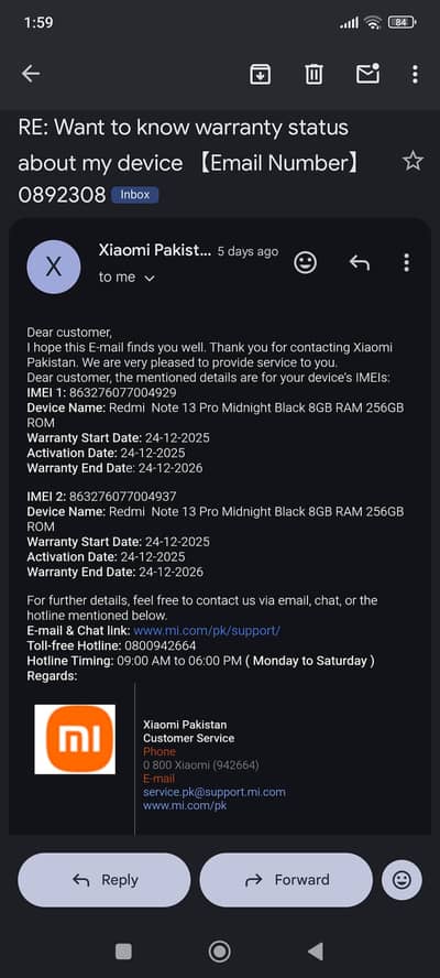 Redmi Note 13 pro 8GB 256GB