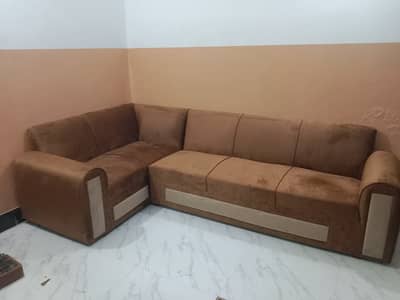 Premium Quality L-Shaped Sofa | 5 Seater  Stylish L Shape Corner Sofa