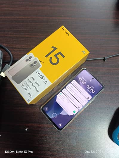 Realme 15 5g 512 full box just 2 days used as like box packed