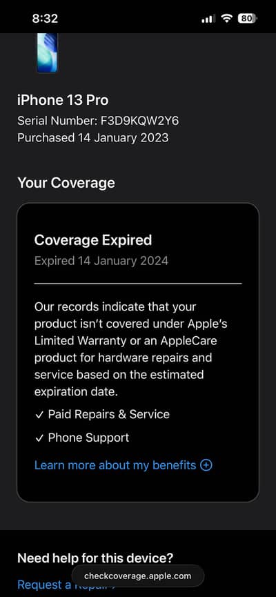 13 pro 128GB Dual Pta Sierra blue(urgent sale)