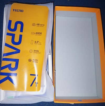 Tecno spark 7t for sale 100% working condition #03445523823