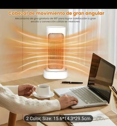 90° Oscillating Wide-Angle Portable Space Heater