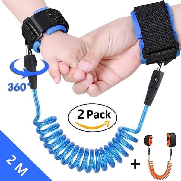 Baby Anti-Lost Strap & Toddler Walking Leash - Reflective Safety Harness and Kids Wrist Link