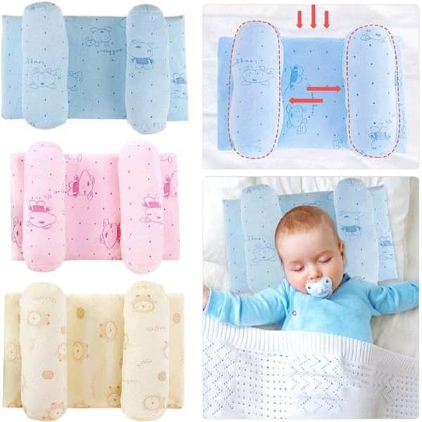Adjustable Baby Sleep Positioner Cushion – Newborn Anti-Roll Pillow for Head Shaping and Neck Support