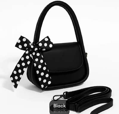 Girl's PU Leather Plain Hand Bag