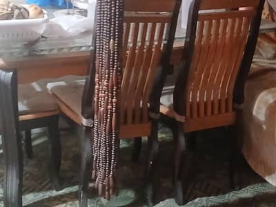 6 chairs dining table