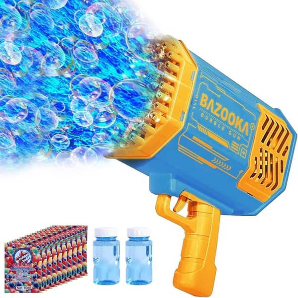 36-Hole Automatic Bubble Gun for Kids | Bubble Machine with 36 & 8 Hole Settings | Bazooka-Style Bubble Maker Toy | Bulbulay Bubble Machine for Children