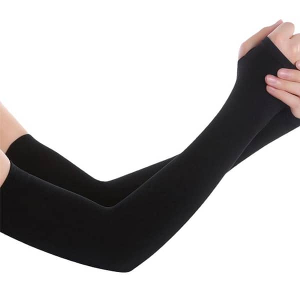 1 Pair Thumb Hole Arm Sleeves For Girls, Women /Arm Long Sleeves – Moisture-Wicking, Stretchable & Breathable Fabric, Ideal for Cycling, Golf, Running, Driving & Islamic Hijab Wear