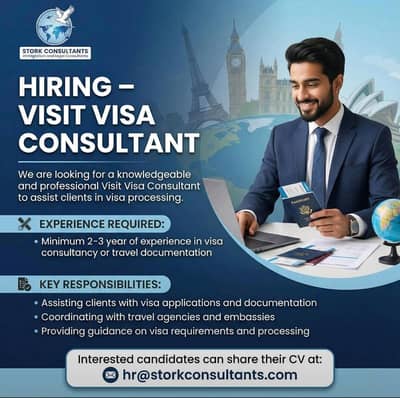 Hiring – Visit Visa Consultant