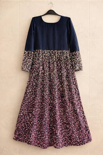 beautiful black Sequin Work Maxi - Party Wear (Bilkul Nayi Jaisi)