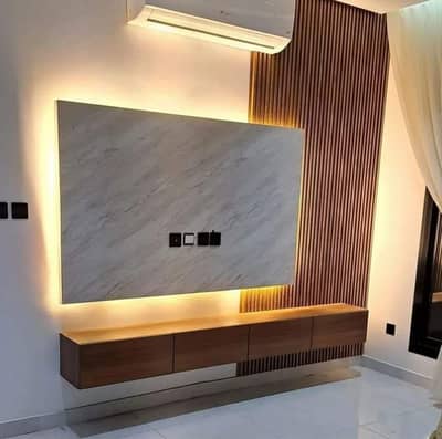 Media wall paper Wallpaper sheet vinyl & wood flooring ceiling Wpc