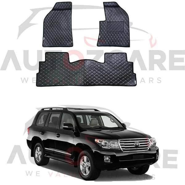 Toyota Land Cruiser LC200 V8 7D Floor Mat (Flat Style) 4PCS - Model 2007-2015
