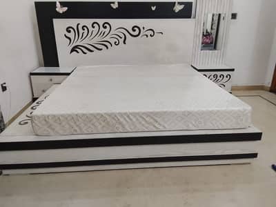 Used White King Size Double Bed Set for - Urgent Sale