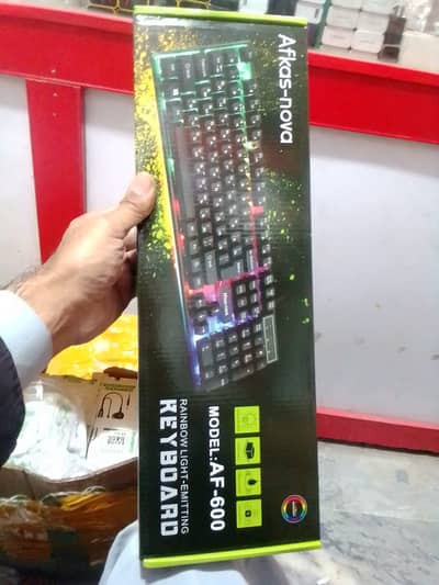 Afkas-Nova AF-600 Rainbow Light-Emitting Keyboard