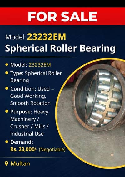 Spherical Roller Bearing 23232EM – Heavy Machinery Use