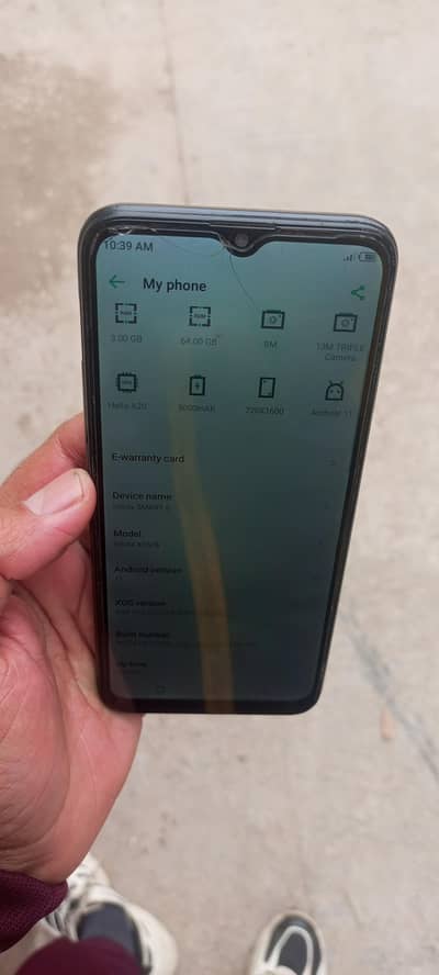 infinix smart 6 (3/64) pta official approved only phone