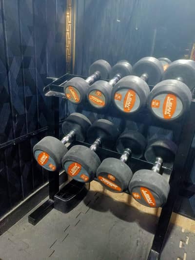 Dumbbell Set with Stand – 5kg, 10kg, 15kg, 22.5kg