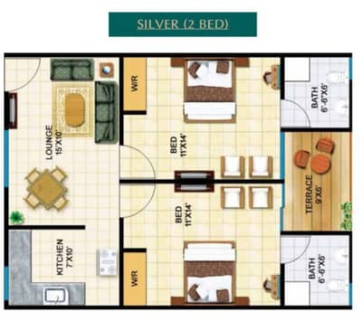 2 Bedroom With Attached Bath Luxury Apartment Available For Sale On 4.5 Years Easy Instalment Plan In Top City