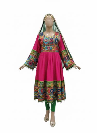 Traditional dress for bridal wear or party wear mirror work