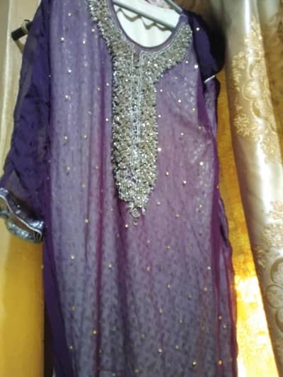 3pcs dress with sharara