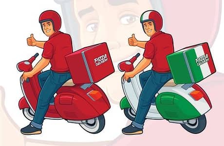 Need delivery rider for fast food restaurant in commercial market,rwp