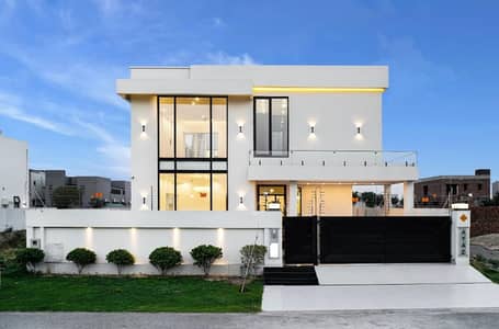 One Kanal Brand New Luxury Ultra-Modern Design Most Beautiful Full Basement Bungalow 15KV Solar Installed For Sale At Prime Location Of DHA Lahore Near To Park Masjid & Commercial Market.