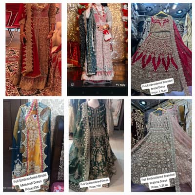 wedding wear/bridal dresses/party wear/ lehanga/maxi