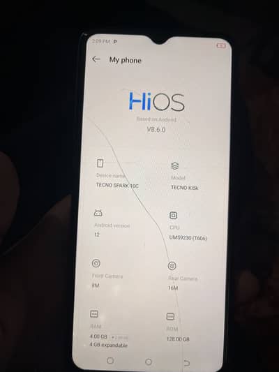 Tecno spark 10c 4/128