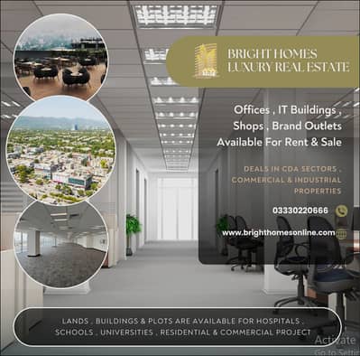 F-10 Shop 580 Sqft Main Double Road Ground and Lower Ground available