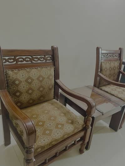 Wooden chair set for room
