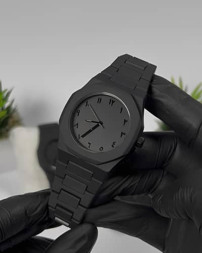 Premium Black Arabic Aura Watch - With Free Delivery