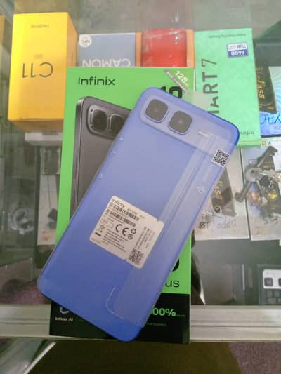 Infinix Smart 10 Plus 4+4gb ram 128gb memory complete box