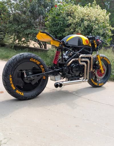 Honda VT 250f V-Twin engine Totally custom made design cafe racer