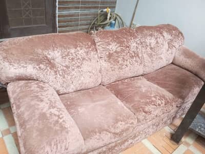 3 Seater Heavy Cushioning Velvet Sofa - Comfortable and reliable