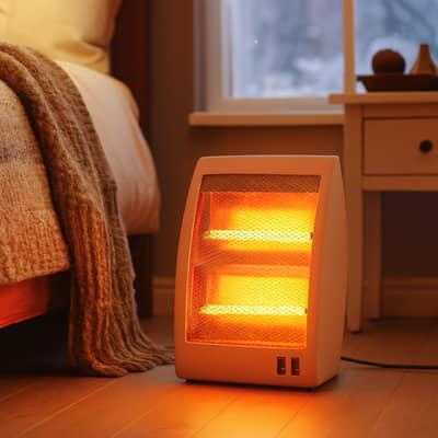 Electric Quartz 800W 2 Rod Electric Heater (HS-312)