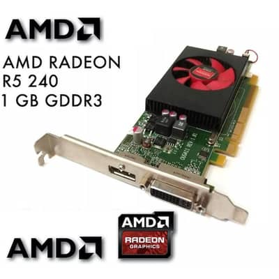 AMD Radeon R5 240 || DDR3 || 1Gb || Directx 12 || HD Video Graphics