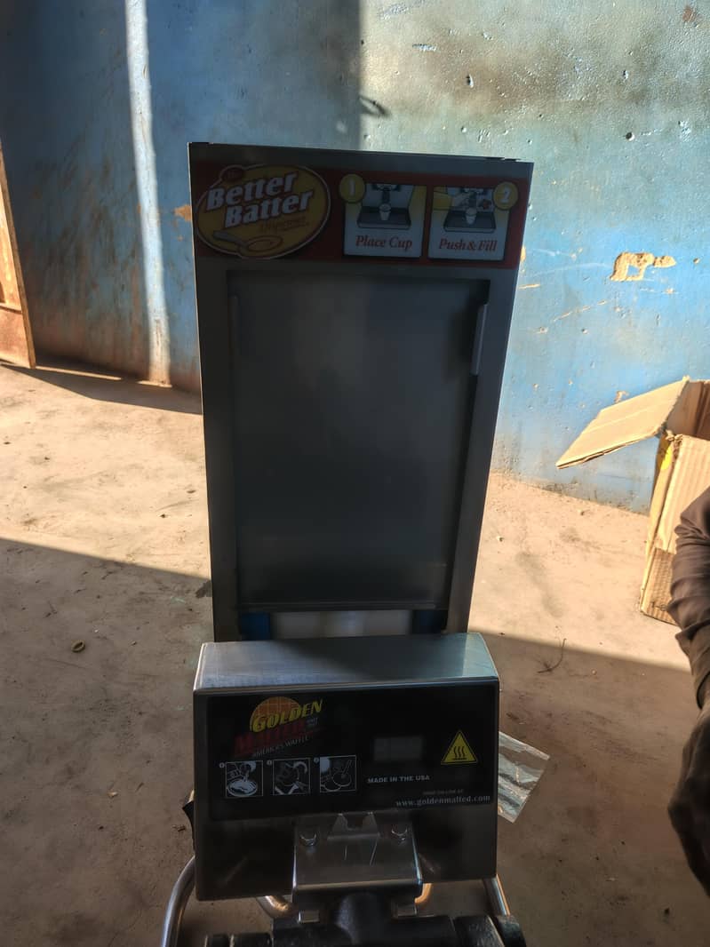 waffle maker goled malted 3