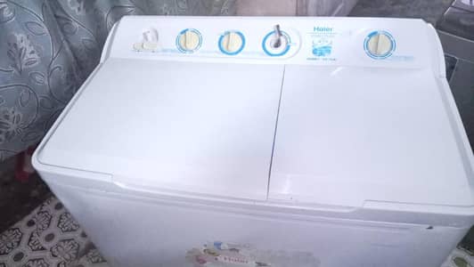 Haier washing machine fully working original condition me Hy