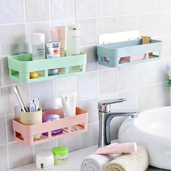 Inter Design Wall-Mounted Bathroom and Kitchen Shelf Rack for Shower Soap and Shampoo