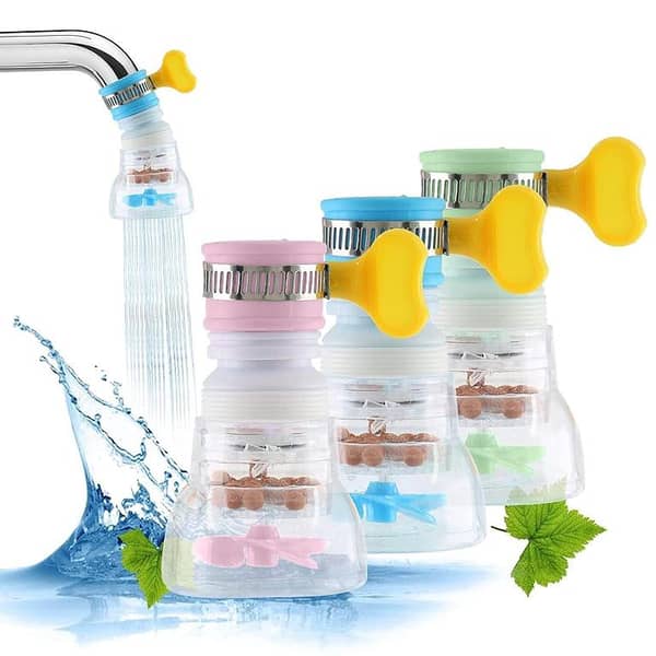 360° Rotating Kitchen Faucet with Sprayer and Water-Saving Filter Suitable for Efficient Cleaning, Perfect for Sinks and Countertops, Water-Saving Faucet