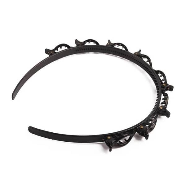 Multi-Layer Hollow Design Vintage Woven Hair Clip with Hair Guard by [Brand Name]