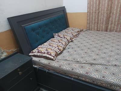 Double Bed with Side tables & Foam