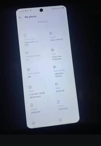 Infinix hot 12 play pta aprove