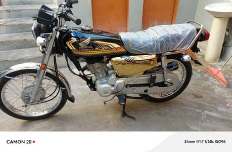 Honda CG 125 Gold edition  2025 ka 8 month unregistered 1650 km